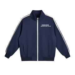 Contrast Side-Stripe Stand Collar Jacket Kimura Grappling Club