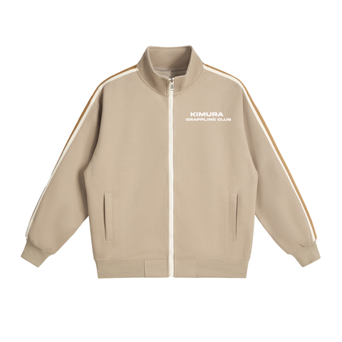 Contrast Side-Stripe Stand Collar Jacket Kimura Grappling Club