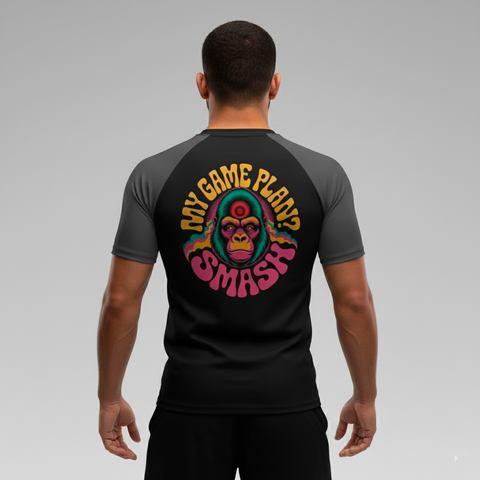 Kimura Club – “My Game Plan? SMASH.” Gorilla Rashguard