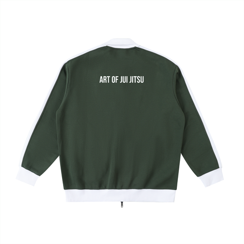 Kimura Contrast Trim Stand Collar Jacket