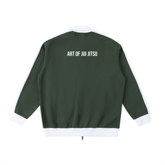 Kimura Contrast Trim Stand Collar Jacket