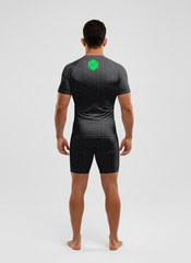 Kimura Black & Neon Green Rashguard