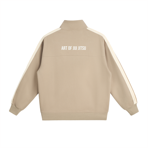 Contrast Side-Stripe Stand Collar Jacket Kimura Grappling Club