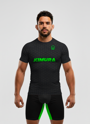 Kimura Black & Neon Green Rashguard