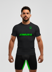 Kimura Black & Neon Green Rashguard