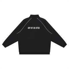 Reflection Striped Raglan Sleeve  Jacket