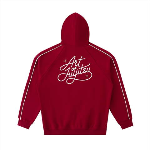 Kimura Contrast Piping Raglan Hoodie – Premium Street & Grappling Style